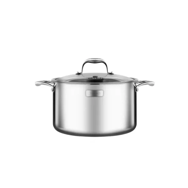 Bộ nồi Inox cao cấp 3 lớp đáy liền Trimax XS EL-3744 size 18,20,24, chảo 26cm