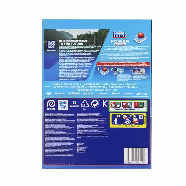 Viên rửa bát Finish Power Essential 112 viên hương chanh