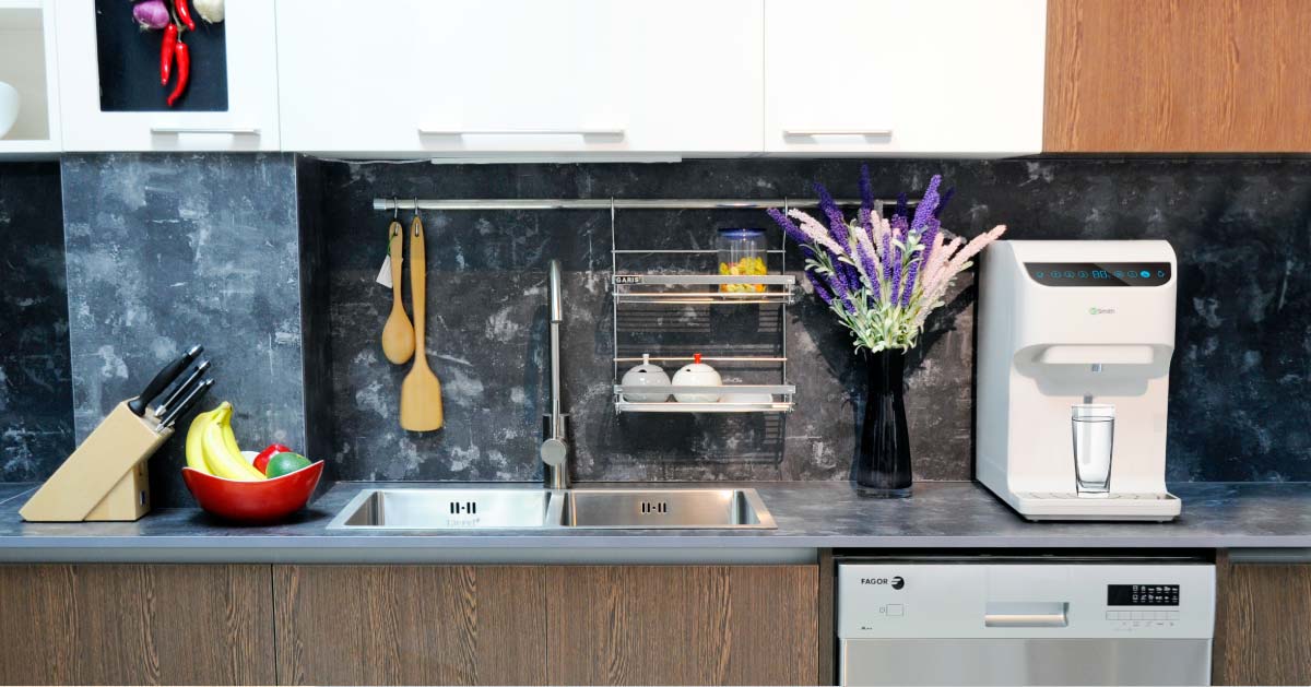 Ảnh thực tế Máy lọc nước RO đặt bàn A.O Smith AR75-A-S-H1