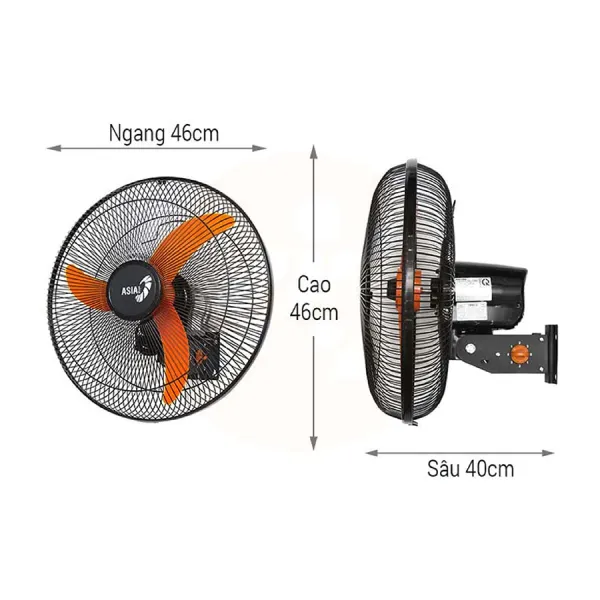Quạt treo tường bán công nghiệp ASIAVINA VY557990