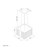Máy hút mùi đảo Malloca Cube F181