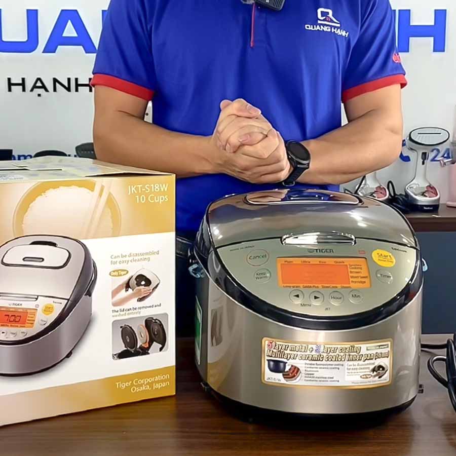 Ảnh thực tế Nồi cơm điện cao tần Tiger JKT-S18W dung tích 1.8 lít