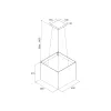 Máy hút mùi đảo Malloca CONCRETE K-400