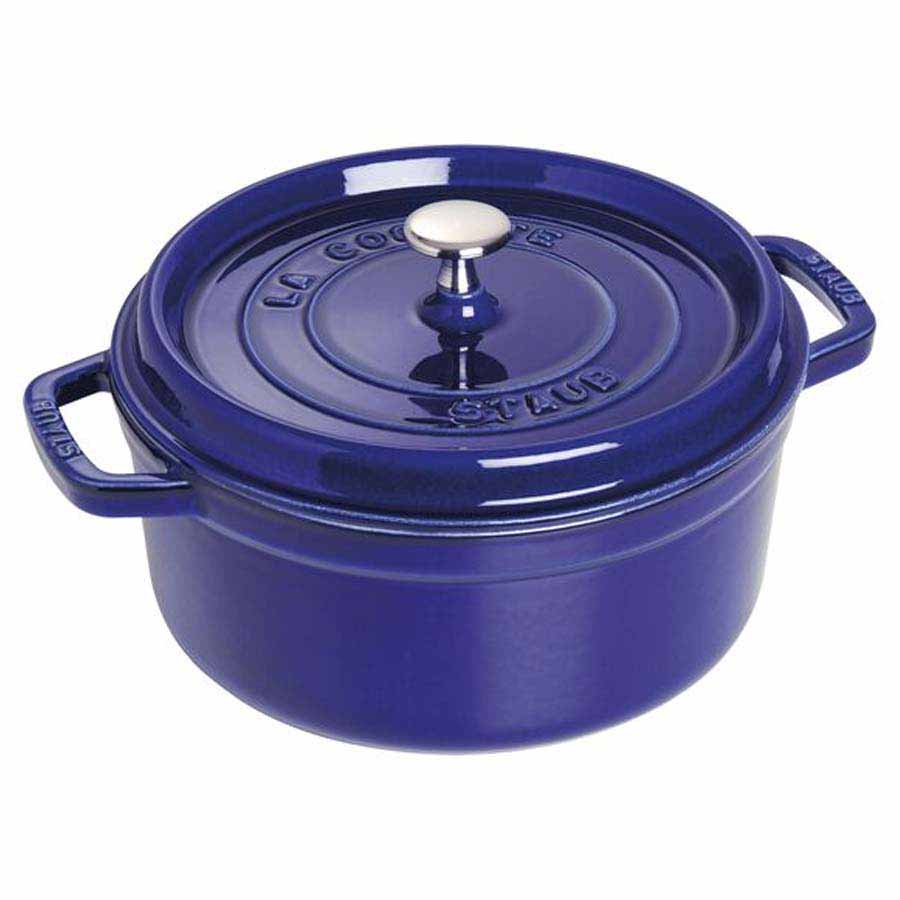 Nồi gang tròn Staub màu xanh đen 26cm – 5.2L - toàn cảnh sản phẩm