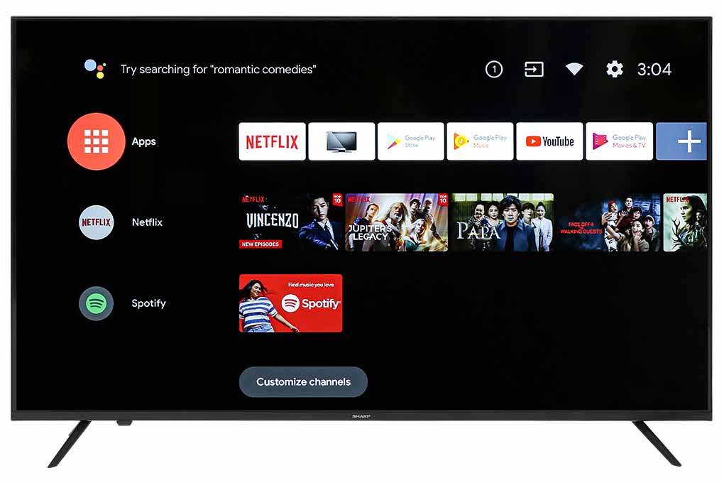 Android Tivi Sharp 4K 55 inch 4T-C55EK2X