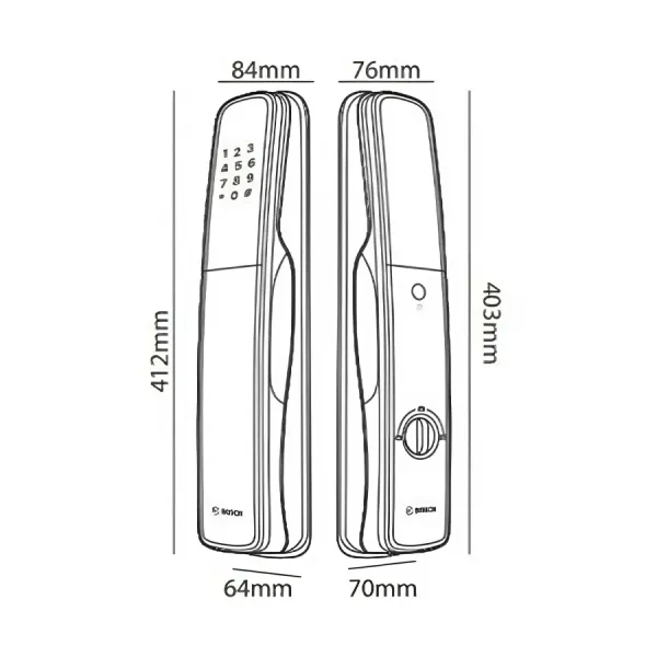 Khóa điện tử Bosch EL800X (App)