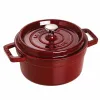 Nồi gang tròn Staub màu đỏ lựu 22cm – 2.6L