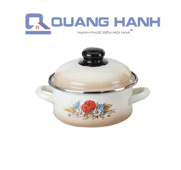 Nồi từ tráng men hoa ELO Kornblume 16 cm loại thấp