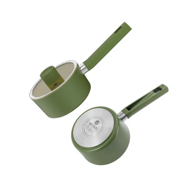 Bộ nồi chống dính Ceramic Elmich Olive EL5233OV04 quánh 16,nồi 20,24,chảo 26cm