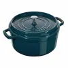 Nồi gang tròn Staub màu xanh ngọc 24cm – 3.8L