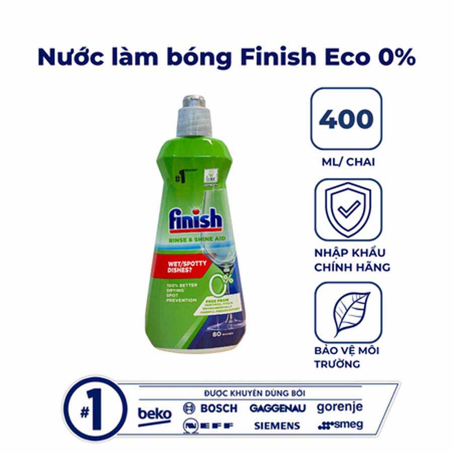 Nước làm bóng Finish Eco 0% 400ml