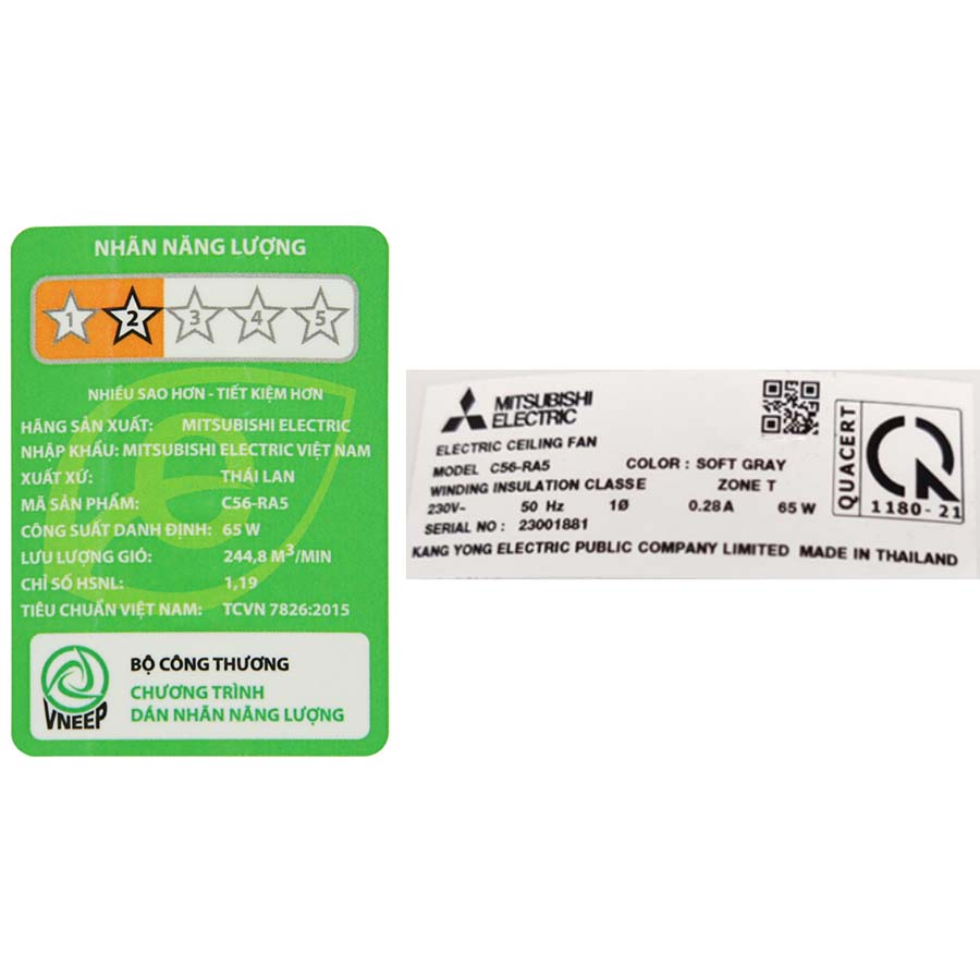 Quạt trần Mitsubishi Electric C56-RA4
