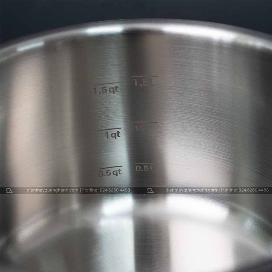 Ảnh thực tế Quánh Inox cao cấp Ciwete 16cm SS0203-C