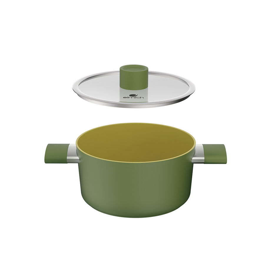 Nồi chống dính Ceramic Elmich Olive EL5536OV18 size 18cm