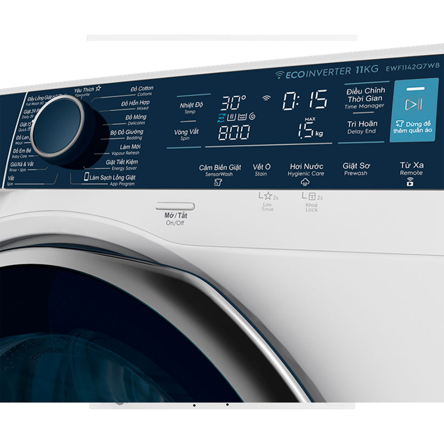 Máy giặt Electrolux Inverter 11 kg EWF1142Q7WB