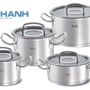 Bộ nồi 4 món Fissler Original Pro (nắp kính) – Sản xuất nguyên bộ tại Đức