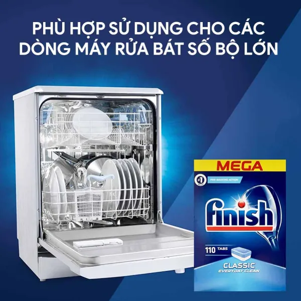 Viên rửa bát Finish Classic 110 viên