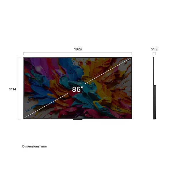 Smart Tivi QNED evo LG AI 4K 86QNED9M
