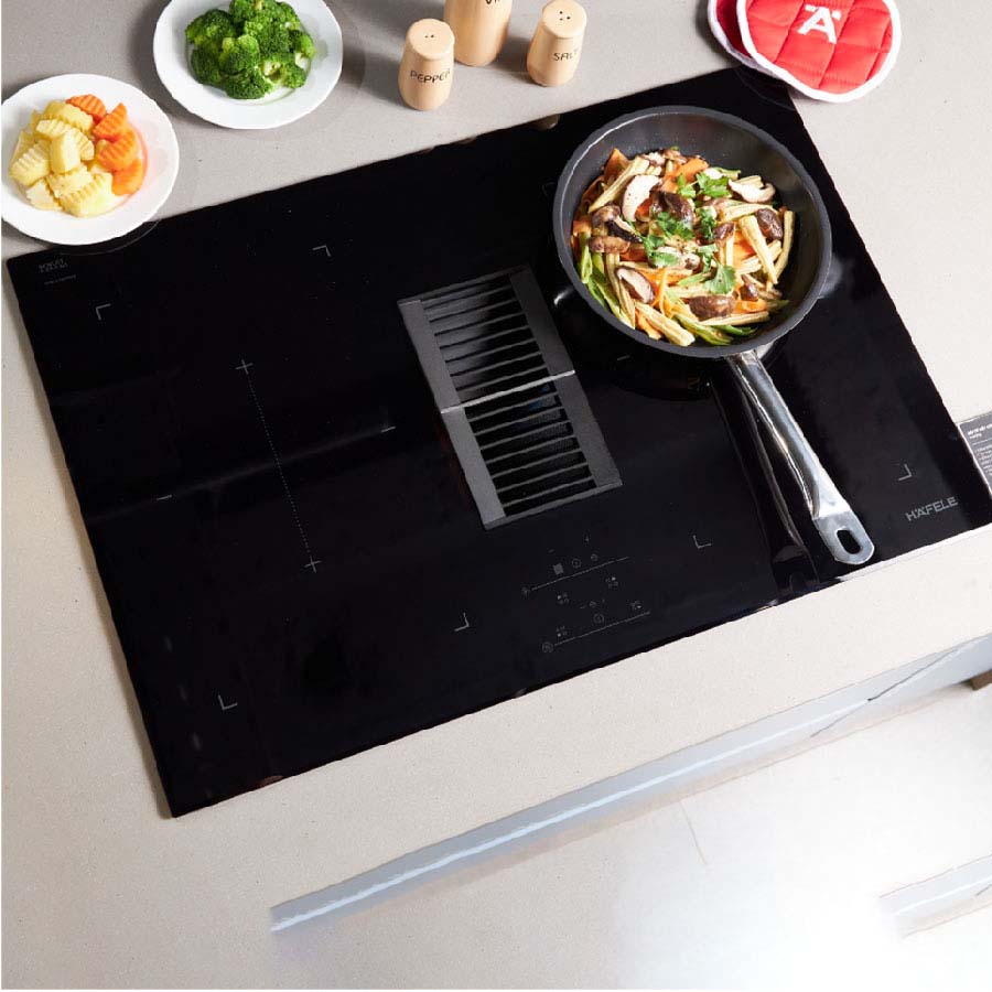 Bếp từ kết hợp hút mùi Hafele IHH77A 539.66.822