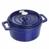 Nồi gang tròn Staub màu xanh đen 20cm – 2.2L 1102091