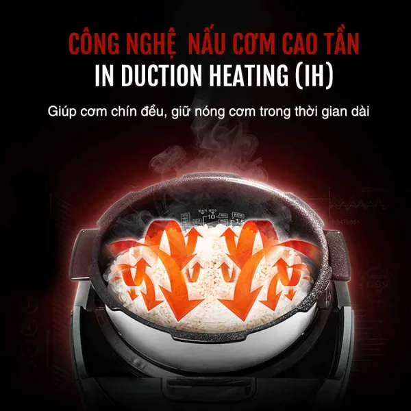 Nồi cơm điện cao tần áp suất Cuckoo CRP-JHP0610FG dung tích 1.08 Lít