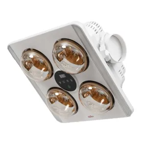 Đèn sưởi nhà tắm 4 bóng âm trần Kohn BU06G