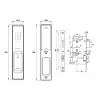 Khóa điện tử Hafele PP8100 912.20.286 Màu đen