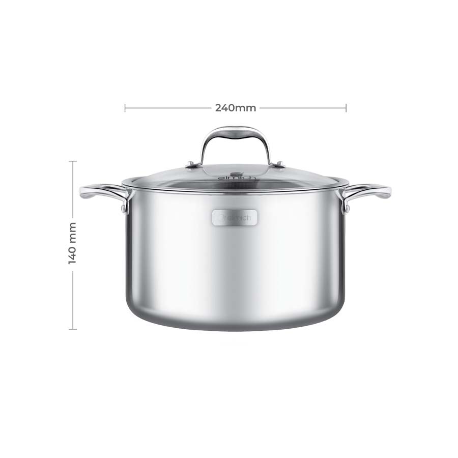 Nồi Inox liền khối Elmich Trimax XS EL3748 size 24cm