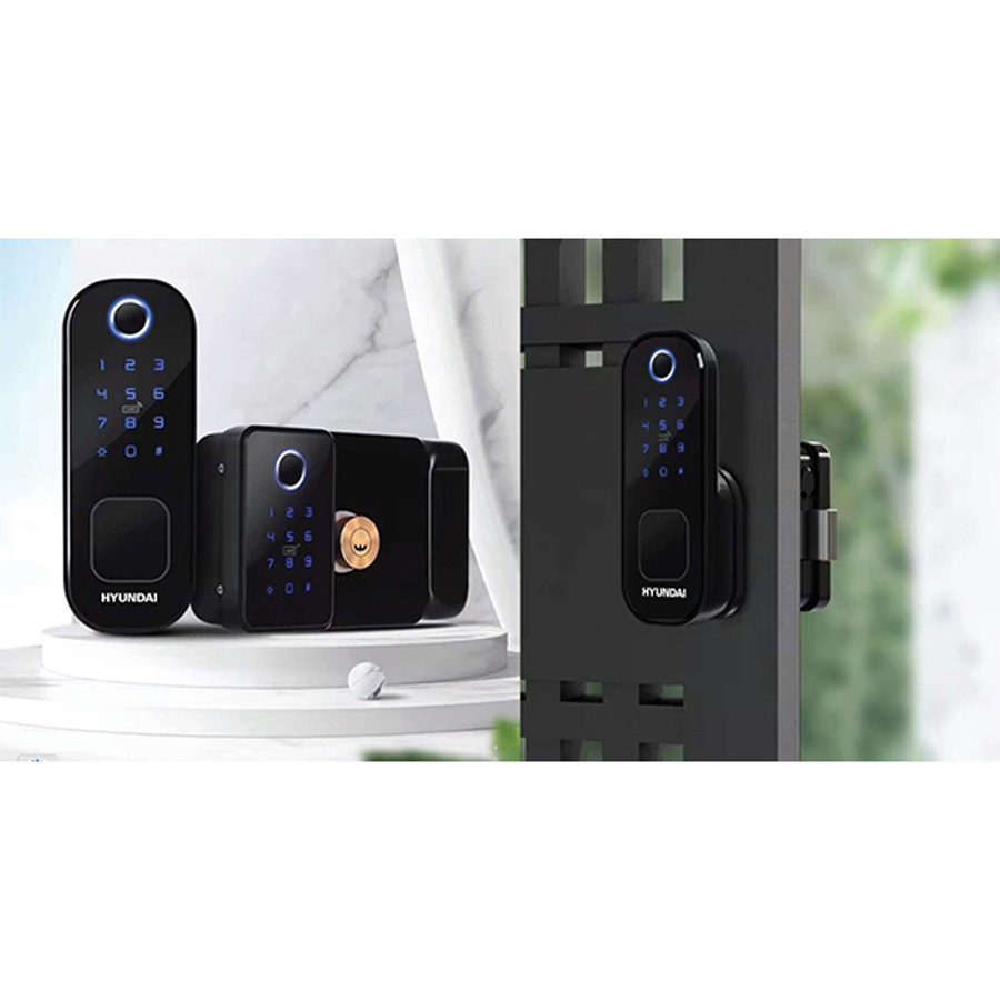 Khóa điện tử Hyundai cửa cổng HY-SLN002 Black