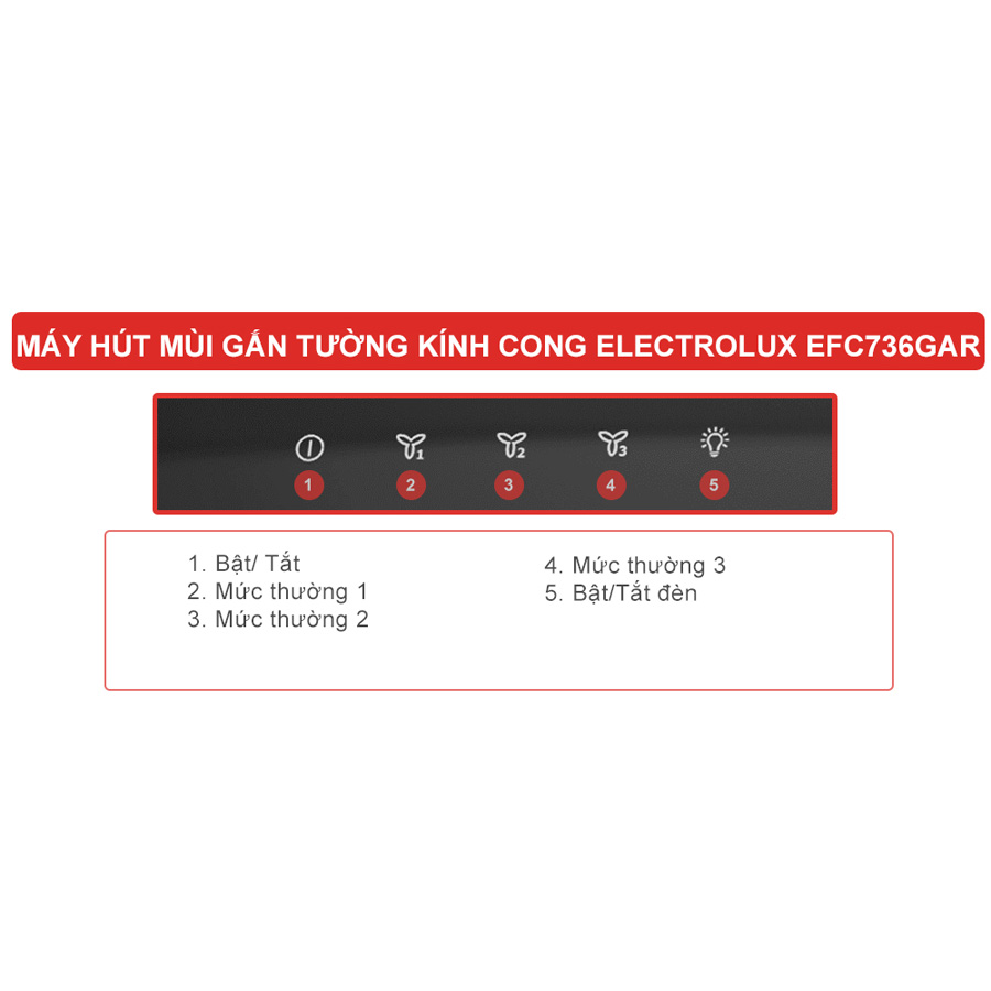 Máy hút mùi Electrolux EFC736GAR