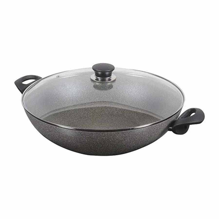 Chảo nhôm chống dính sâu lòng có nắp kính Ballarini Ferrara 36cm - toàn cảnh sản phẩm