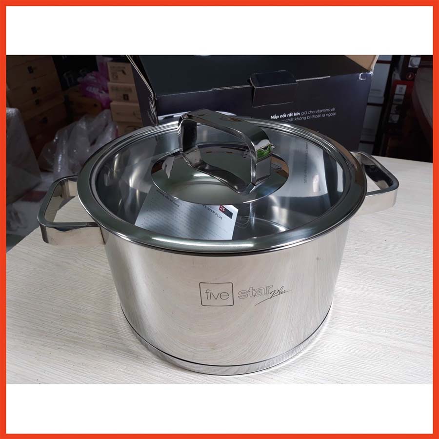Nồi Inox 304 Fivestar FPN24002 24cm quai la vuông