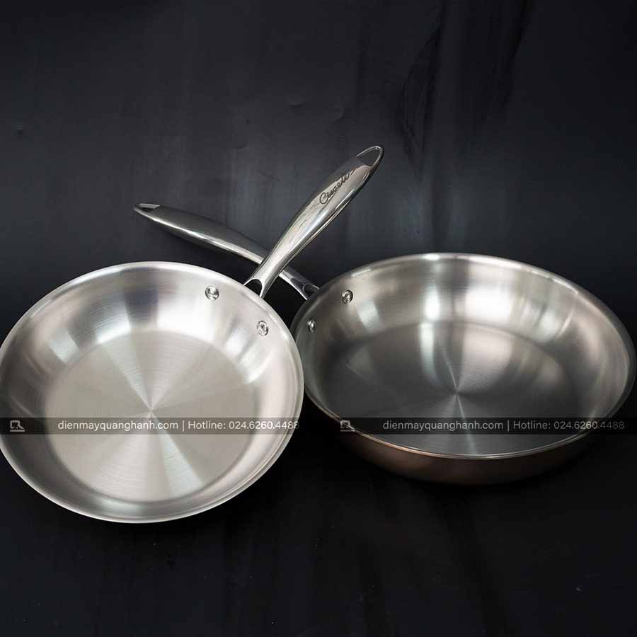 Ảnh thực tế Bộ nồi inox cao cấp Ciwete 6 món màu đồng SS1503-10PC
