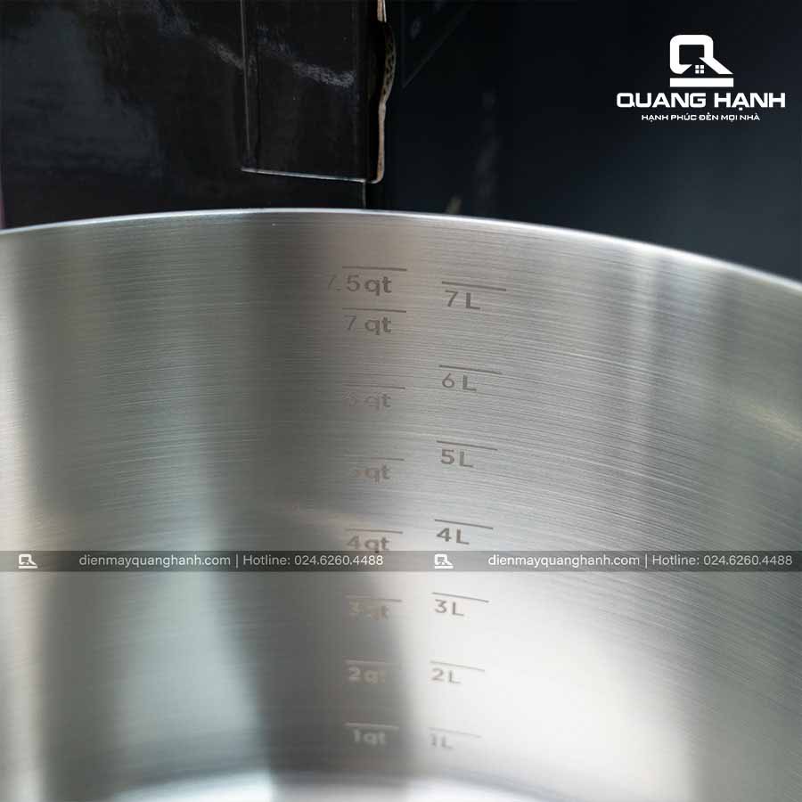 Ảnh thực tế Nồi hầm inox 304 cao cấp Ciwete 32cm nắp kính SS0101-C