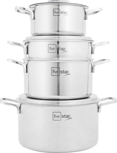 Bộ nồi Fivestar FS07C Plus – 4 món - toàn cảnh sản phẩm