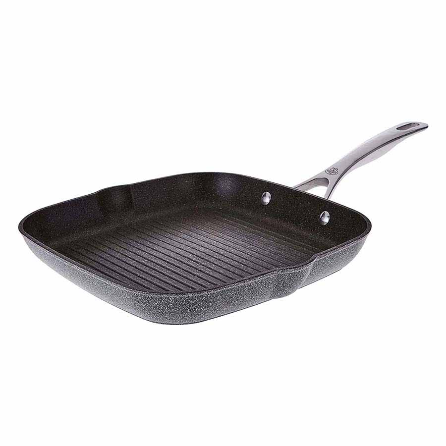 Chảo vuông nướng nhôm chống dính BALLARINI Salina Granititum 28x28cm - toàn cảnh sản phẩm