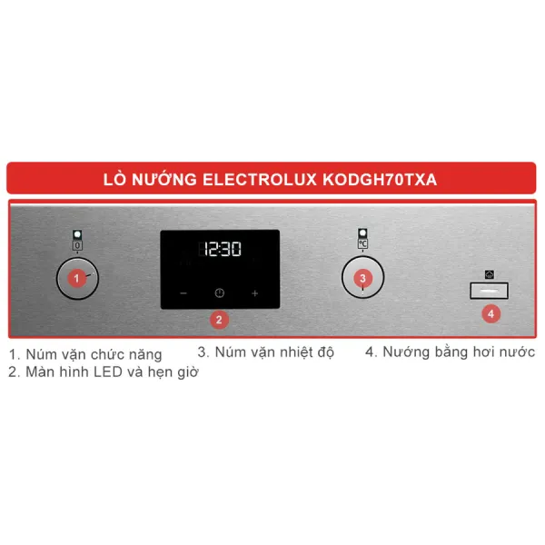 Lò nướng âm tủ Electrolux KODGH70TXA