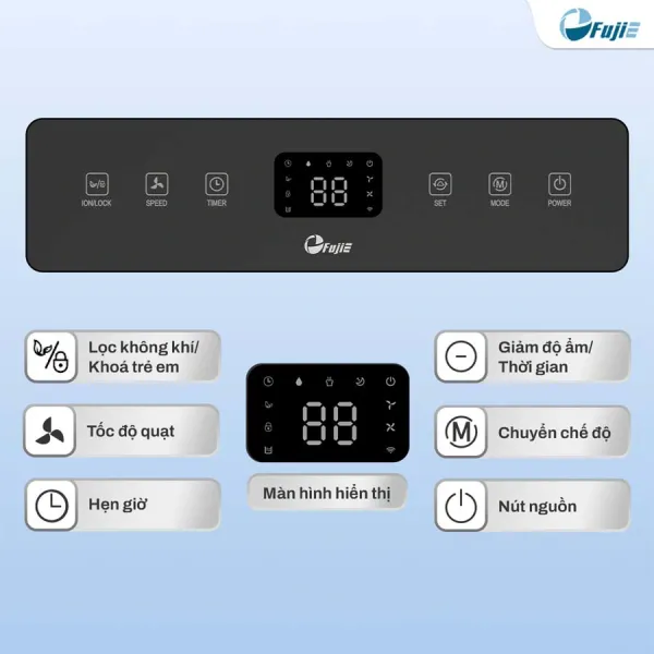 Máy hút ẩm Fujie HM-916ED 16 lít/ngày