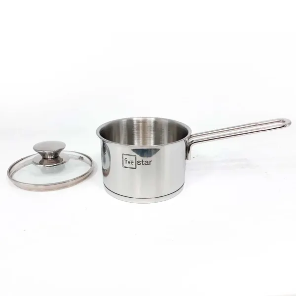 Quánh Inox 430 Fivestar nắp kính 14cm FSQ14001