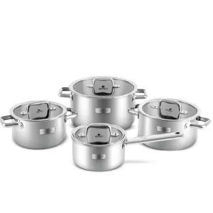 Bộ nồi inox liền khối Elmich Trimax EL-8005 size 18, 20, 26, quánh 16cm