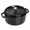 Nồi gang tròn Staub màu đen 24cm – 3.8L