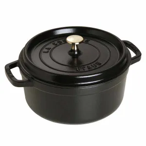 Nồi gang tròn Staub màu đen 24cm – 3.8L