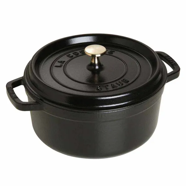 Nồi gang tròn Staub màu đen 24cm – 3.8L