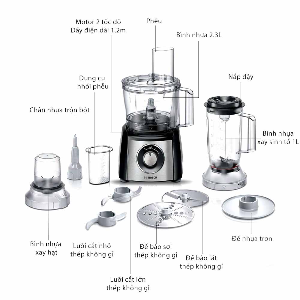 Bộ máy xay đa năng Bosch MCM3501M