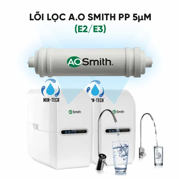 Lõi lọc A.O Smith PP 5µm (E2/E3)