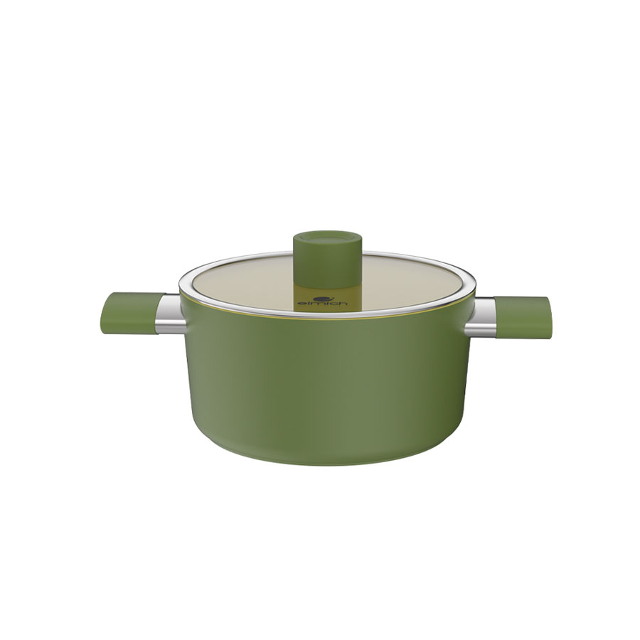 Nồi chống dính Ceramic Elmich Olive EL5536OV18 size 18cm - toàn cảnh sản phẩm