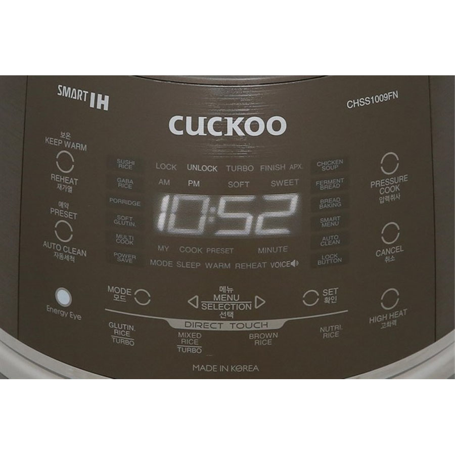 Nồi cơm điện cao tần Cuckoo 1.8 lít CRP- CHSS1009FN