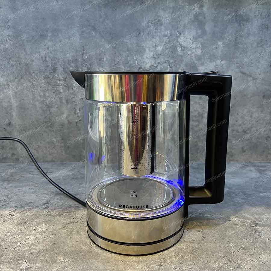 Ảnh thực tế Ấm siêu tốc thuỷ tinh Megahouse MG166