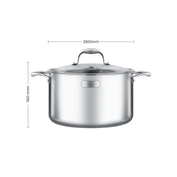 Nồi inox 3 lớp cao cấp đáy liền Trimax XS EL3749 size 26cm