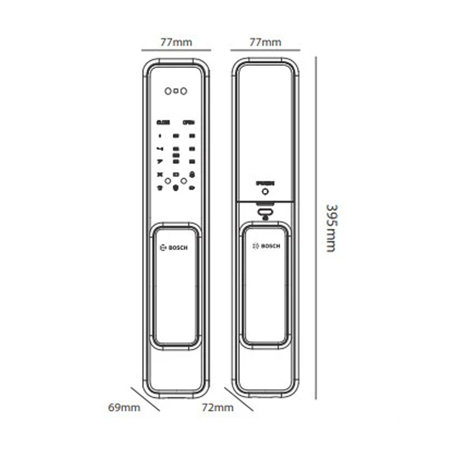 KHÓA CỬA ĐIỆN TỬ BOSCH EL 600B